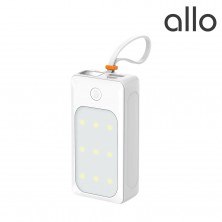 알로코리아 900L C타입 케이블 일체형 LED 랜턴 미니 보조배터리 9000mAh
