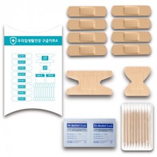 우리집생활건강 구급밴드세트 면봉 22pcs (보급형)