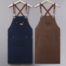 제이엘 캔버스 크로스 스트랩 방수 앞치마