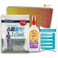 안심생활건강세트 10호 (해피홈슈퍼쿨파스+한국존슨미스트+구급밴드세트면봉22p)