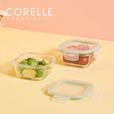 코렐_코디네이츠 브리즈 유리밀폐용기 정사각 2종
