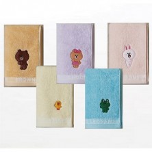 라인프렌즈 40수 코마사 세면 타올 170g