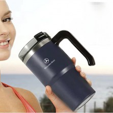 LED 온도계 텀블러+ 타올 수건 행주, 보온 보냉 스텐 텀블러 900ml 머그컵, 판촉 선물 사은품 답례품 기념품 머그, 돌잔치 등산