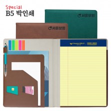 스페셜 리갈패드 B5 박인쇄 브라운, 그린