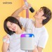 유니콘 블루투스 5.3 듀얼노래방마이크 음성변조모드 LED조명스피커 보관파우치 KTV-500GM