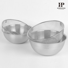 [홈파워] 스테인리스 채반 믹싱볼 세트 (22cm/24cm)