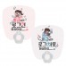 사각 꽃지압 자루 부채